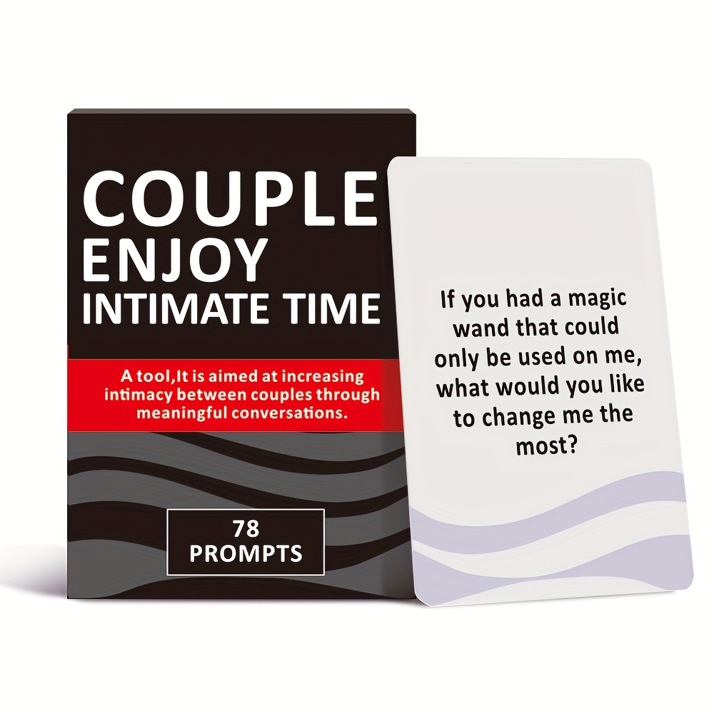 

1pc, Couple Game Cards, That Build Intimacy, Christmas, Valentine's Day Gift, Night|size:3.54in X 2.56in|