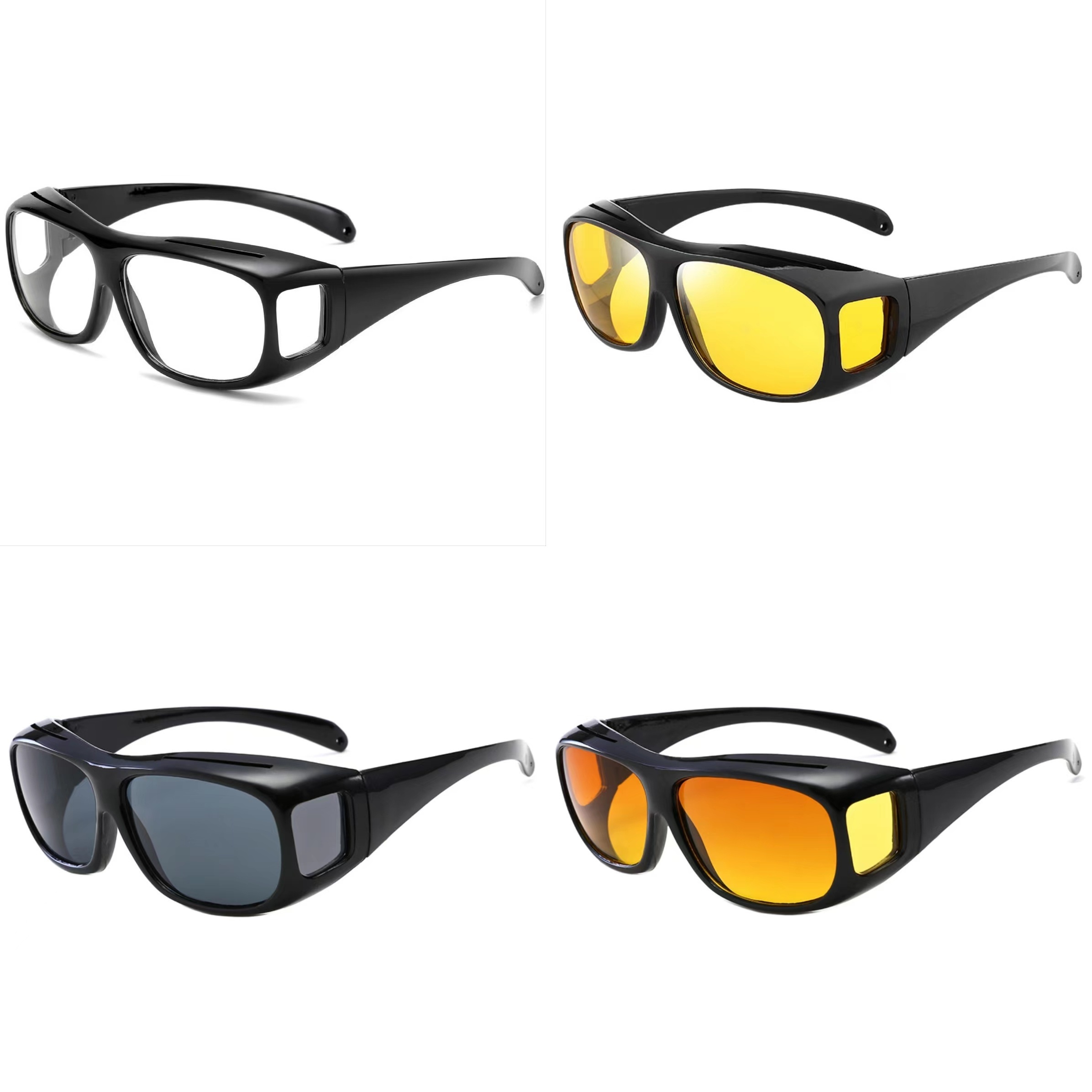 2 Pairs Of Night Vision Glasses For Men And Women Surround Sunglasses For  Outdoor Activities Ideal For Biking Fishing Running And Driving - Jewelry &  Accessories - Temu