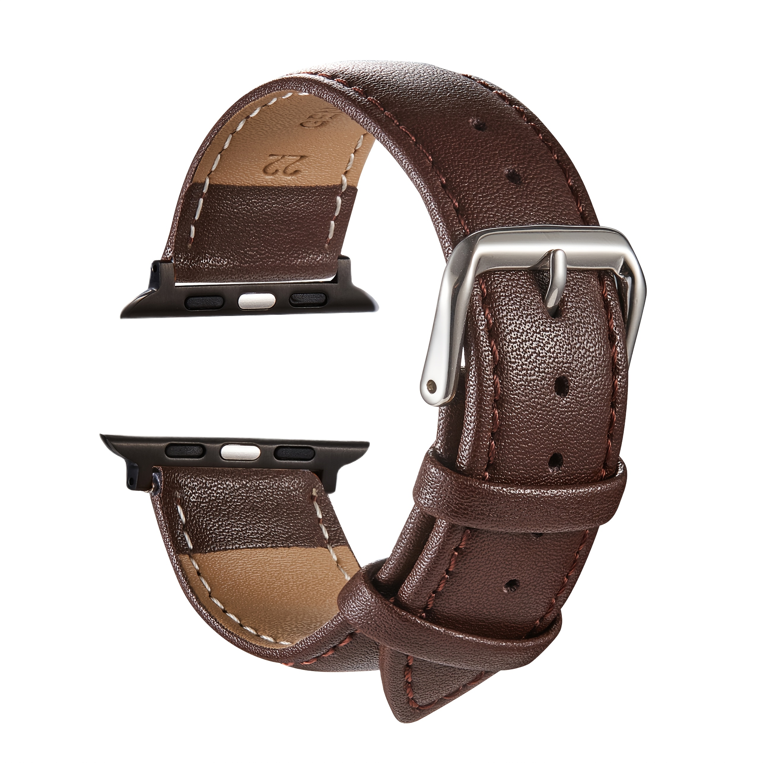 TEMU Casual Pu Strap Suitable For Watch 10 6 5 4 3 Ultra Se 2 1 Business Watchband 38 40 41 42 44 45 46 49mm Suitable For Iwatch