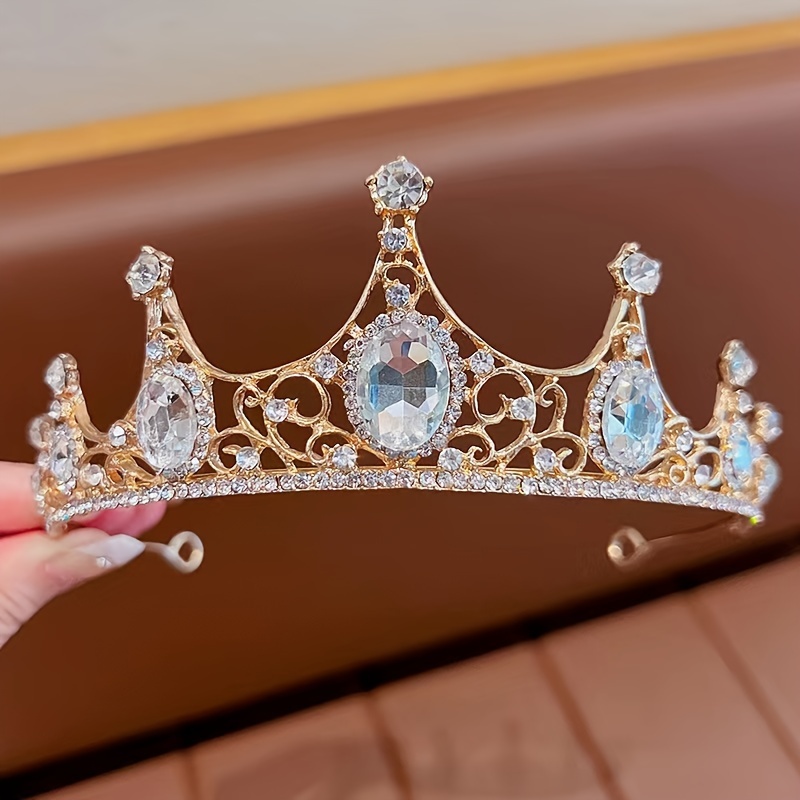 Elegante Diadema Premium Stile Principessa Regina Reale, Splendida Corona  Strass Accessori Capelli, Donne Ragazze Compleanno Festa Natale Matrimonio  Diadema, Regalo Perfetto, Prop Fotografico Stile Barocco, Accessorio  Spettacoli Promenade - Giochi E