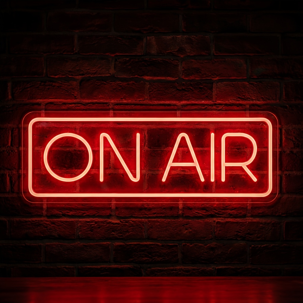TEMU 1pc On Air Neon Sign - Live Streaming Light / Recording Sign Wall Decor For Podcast Studio Gamer Room