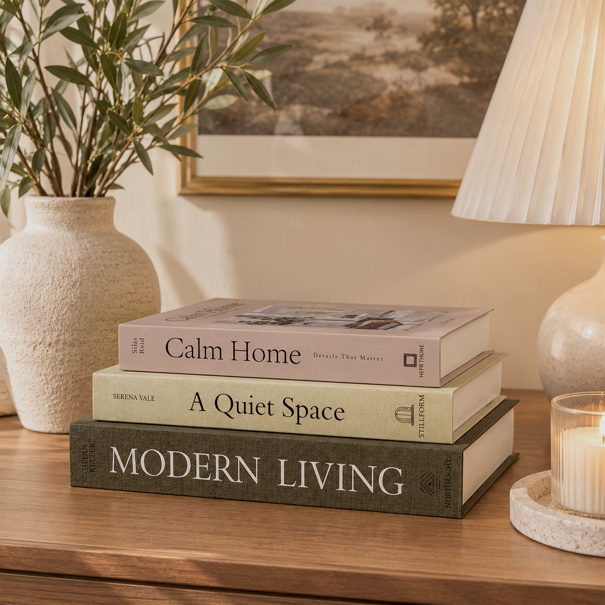 TEMU 3pcs Livres Décoratifs , Faux Livres et Livres de Table Basse pour Ferme Moderne, Style Scandinave, Maison Minimaliste et Style d'Étagère