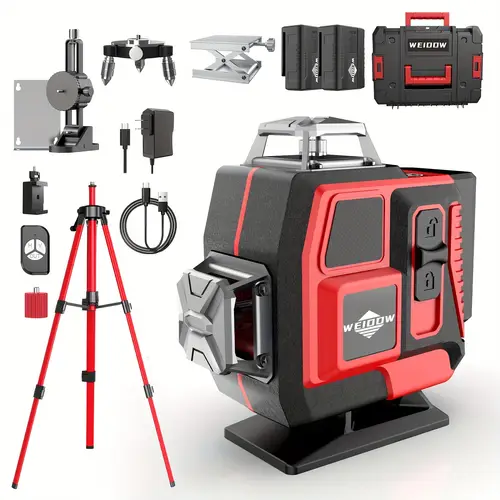luxury 16 line green laser box with adjustable bracket universal joint and all aluminum lifting platform