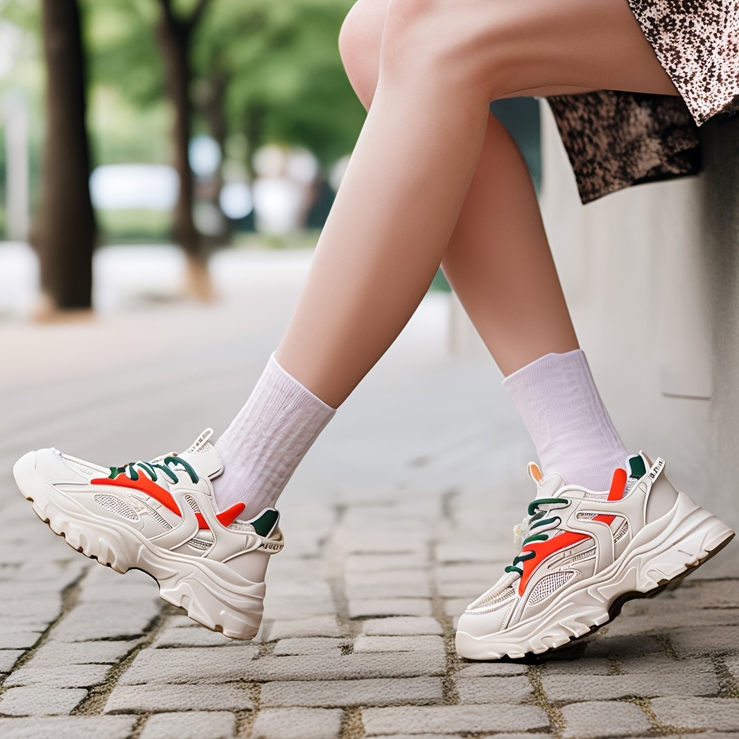 Women's Height-Enhancing Platform Sneakers with Lift Sole