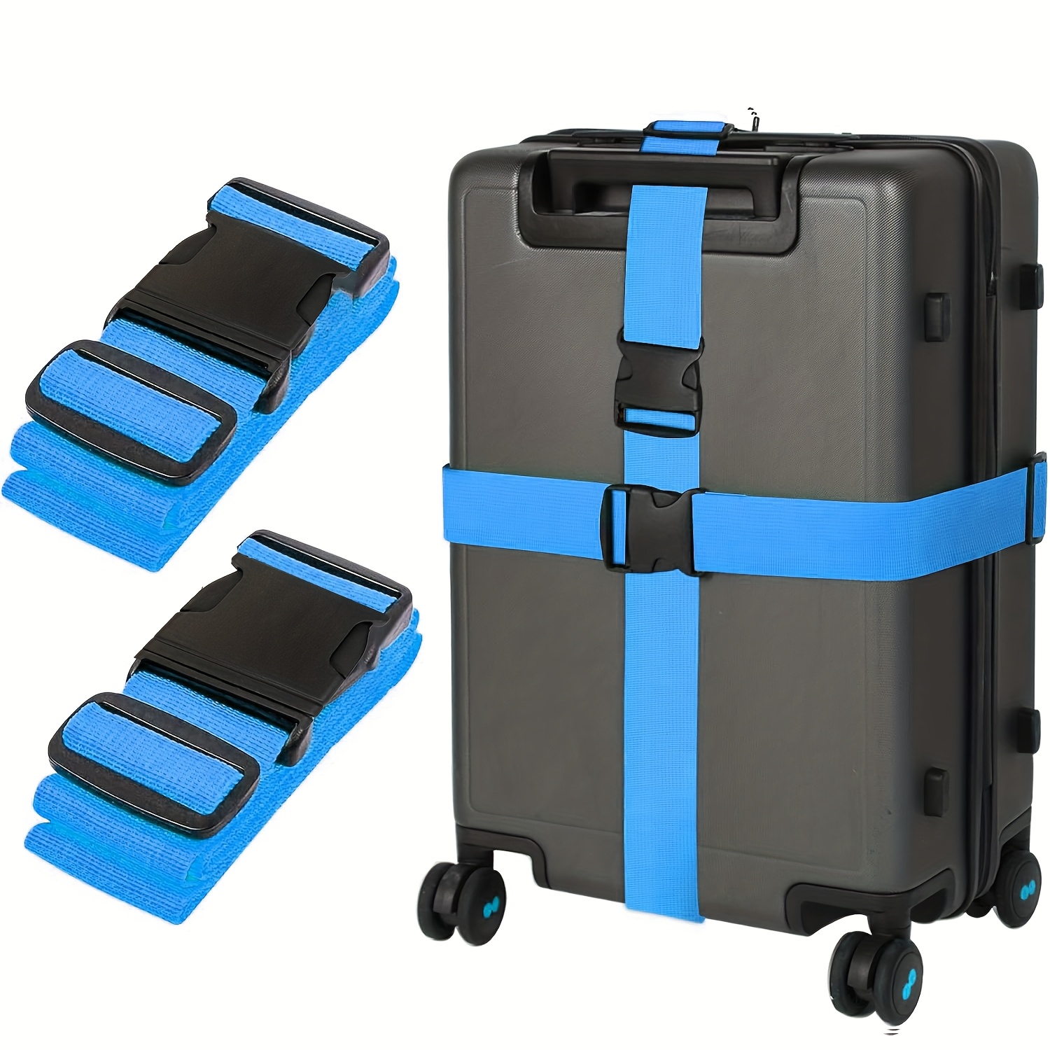 2pcs tsa   colored luggage straps luggage ropes suitable luggage handbags travel luggage accessories quick identification luggage halloween gifts