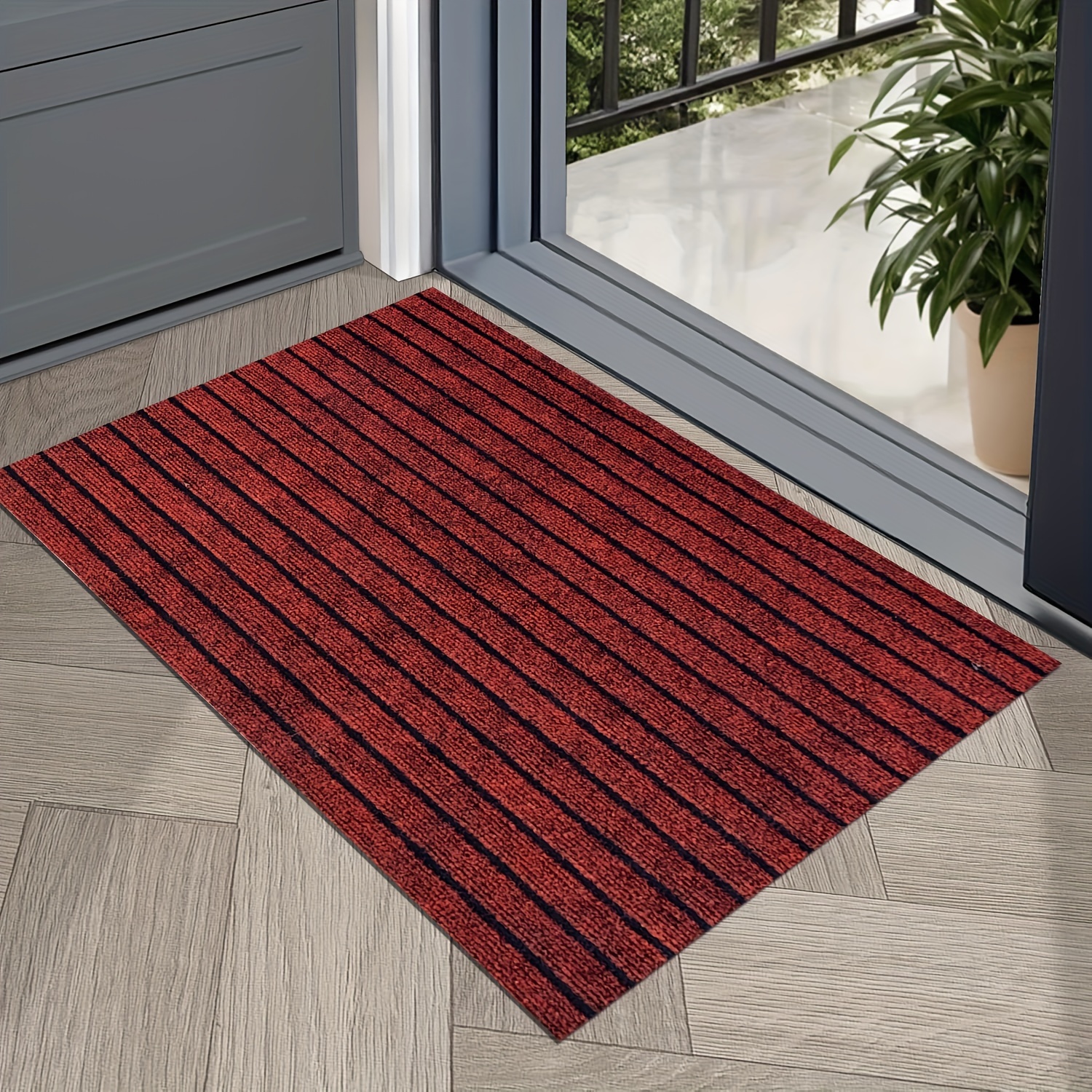 2pcs kitchen carpet striped non slip mat entrance door mat   room laundry bathroom absorbent mat set suitable for   room laundry room bathroom balcony   garage Product details 8