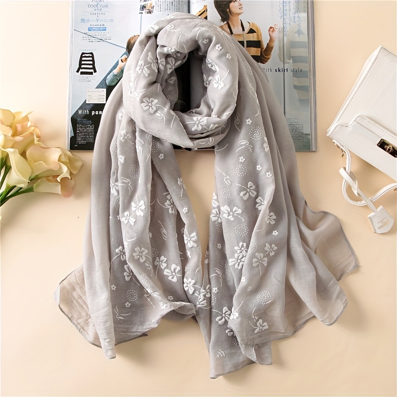 1pc Spring Summer New Women' Color - Jacquard Bow Scarf, Fashionable And Elegant Long Scarf Suitable For Daily Wear, Evening Parties, Travel, And Holiday Gifts