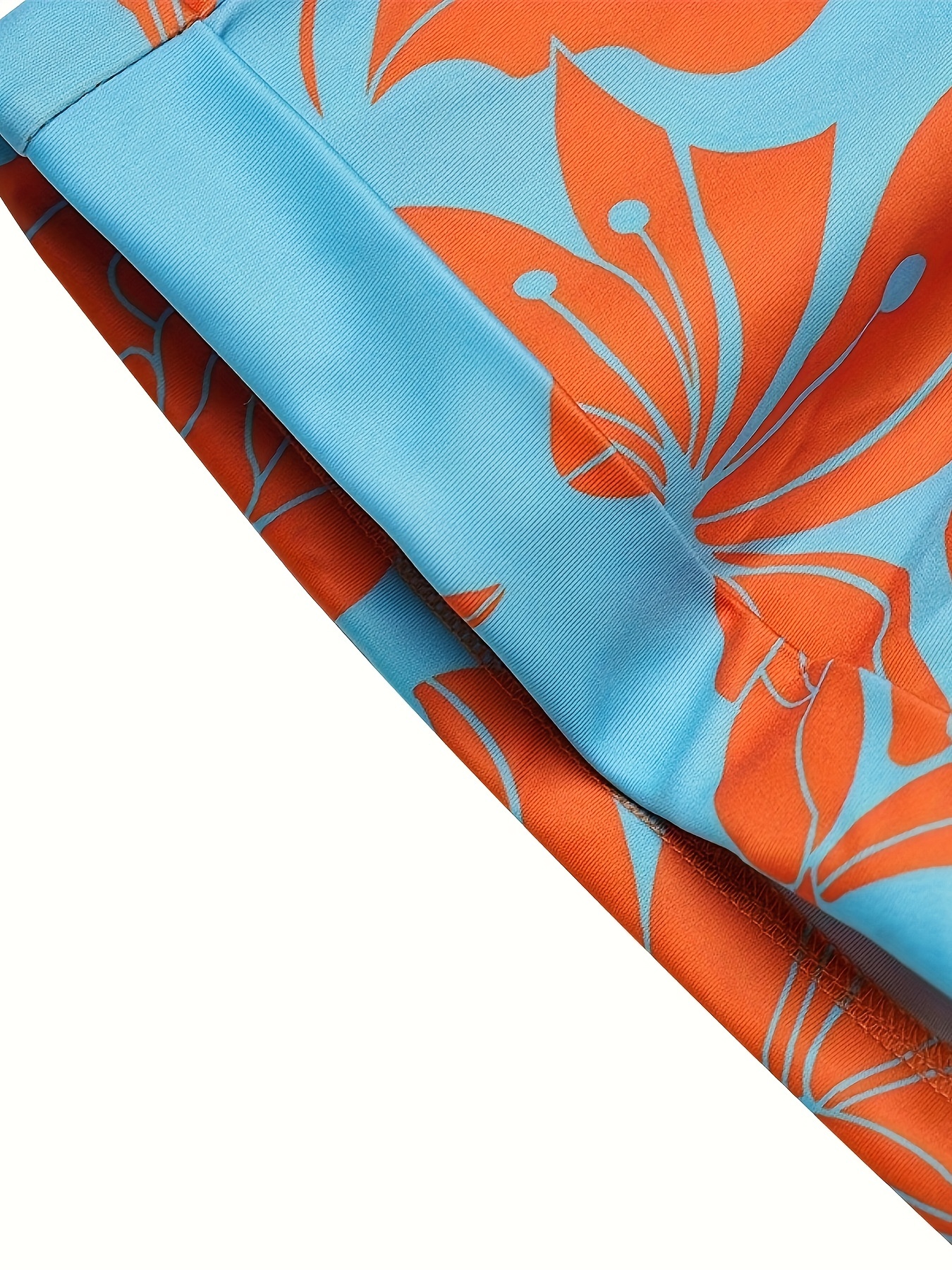 european and american cross border off shoulder color block sleeveless casual   top and shorts set details 2