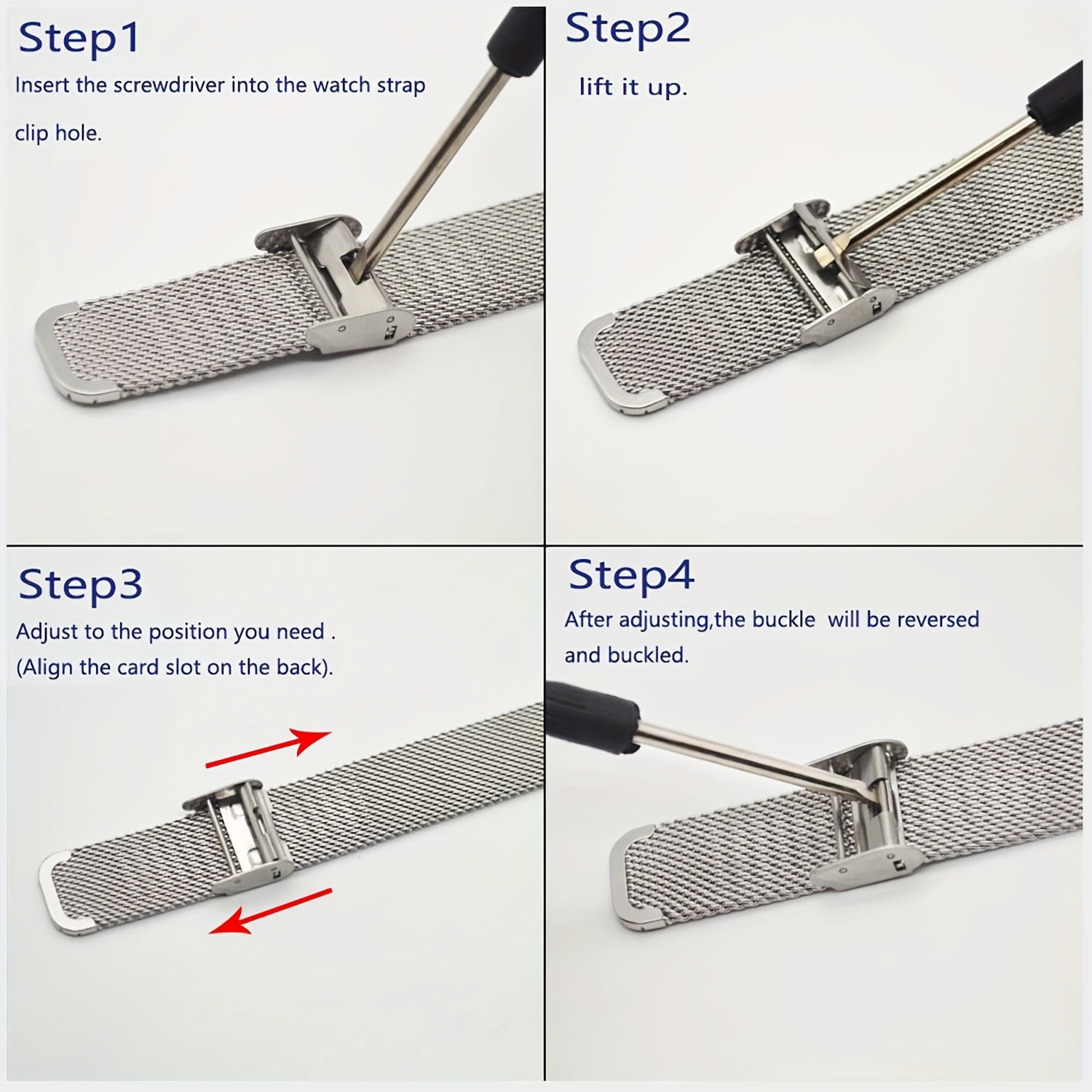 How to adjust milanese watch online strap