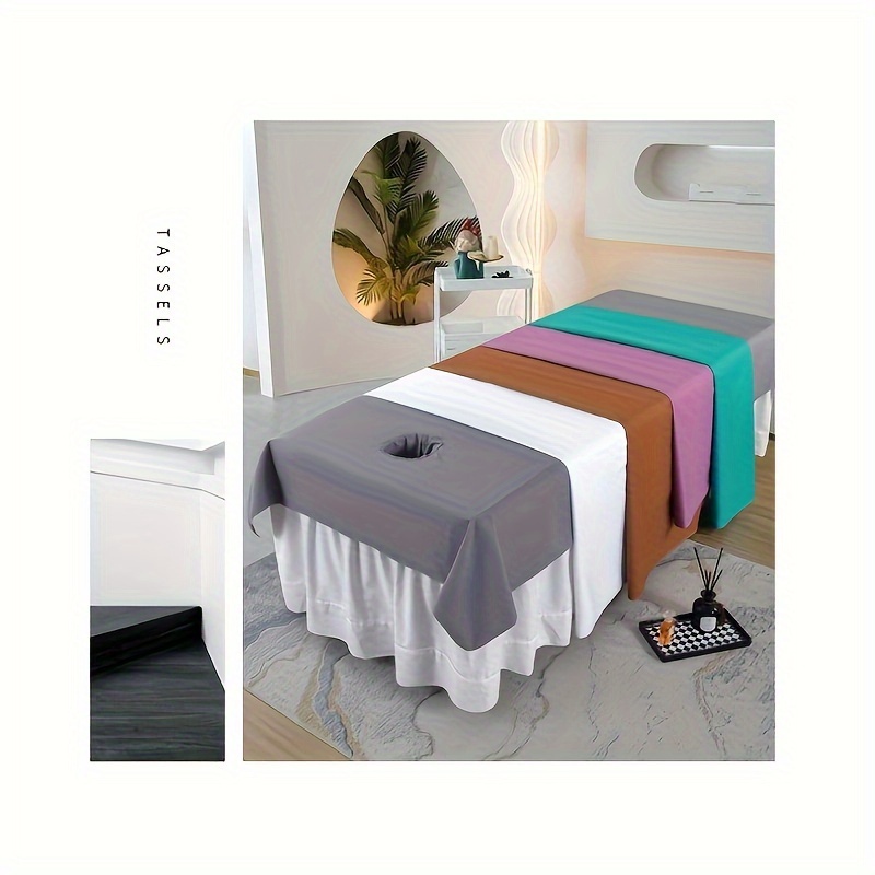 

Waterproof & Oil-resistant Spa Massage Bed Sheet - Machine Washable, Non-woven Polyester Cover For Beauty Salons