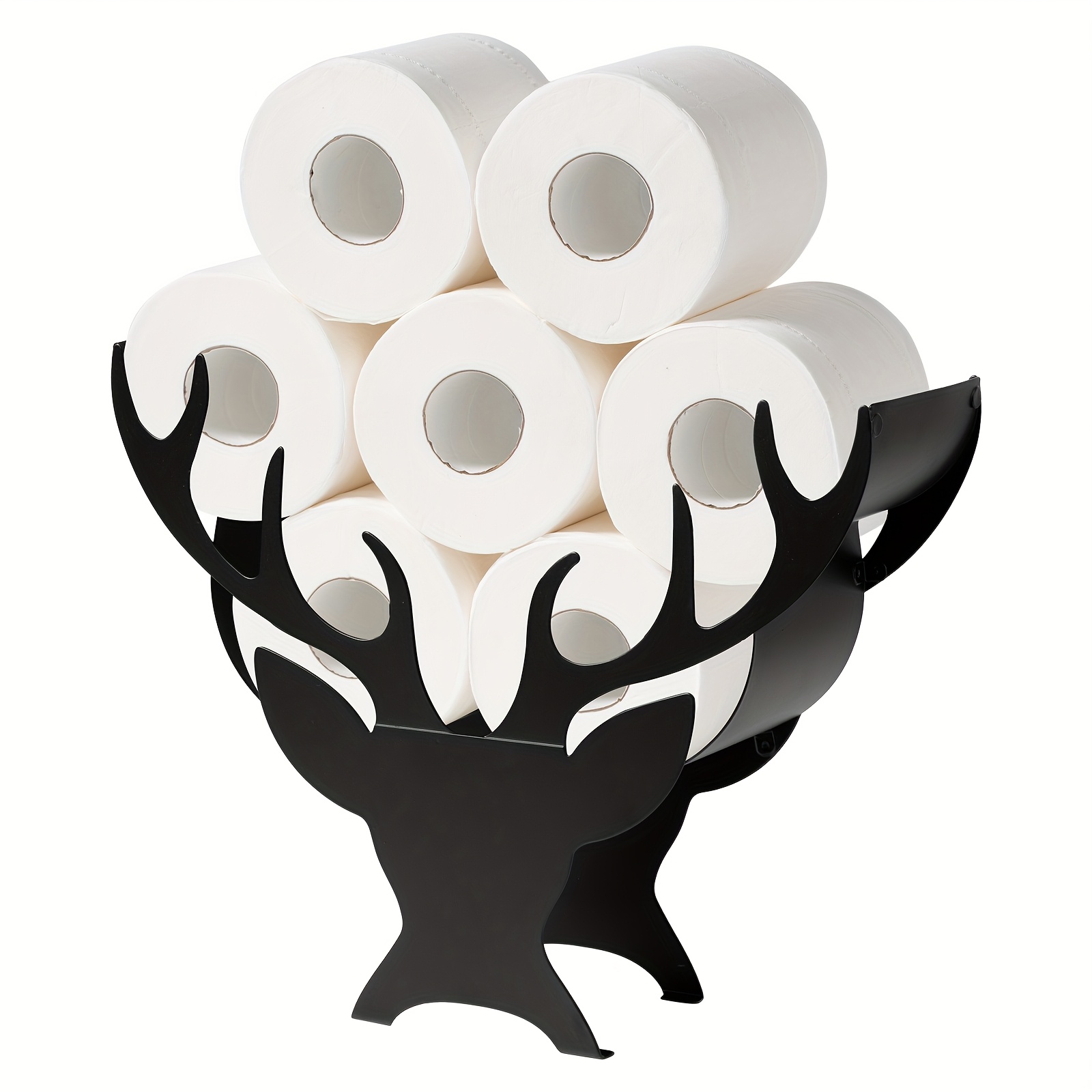 Image of 1 Humorous Deer-shaped Holder For Toilet Paper Rolls, Perfect For Storing And Decorating In The Bathroom, Kitchen, Or Living Room