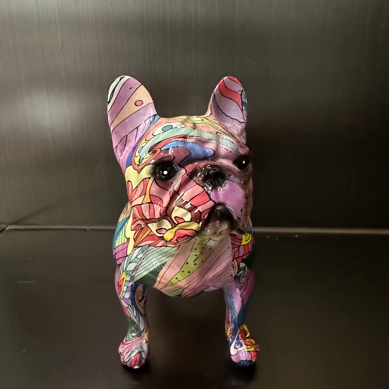 ブルドッグカラフルブルドッグピンクブルドッグ