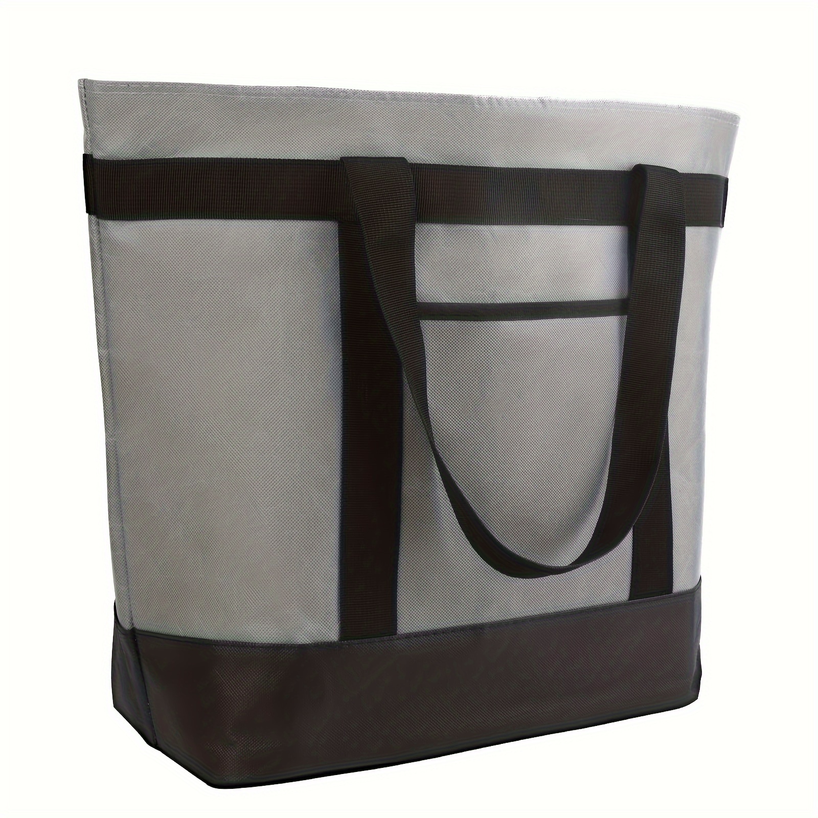 Image of Insulated Reusable Tote Bag For Grocery Shopping For Women/men, Pizza/food Delivery Bag To Keep Food Cold Do Not Come Into Contact With Food, Cooler Bags For Travel/beach/picnic