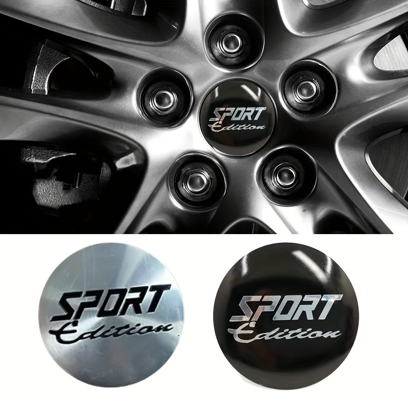 

4pcs/56mm Sport Logo Car Wheel Sticker Tire Hub Cap Badge Is Suitable For All Cars