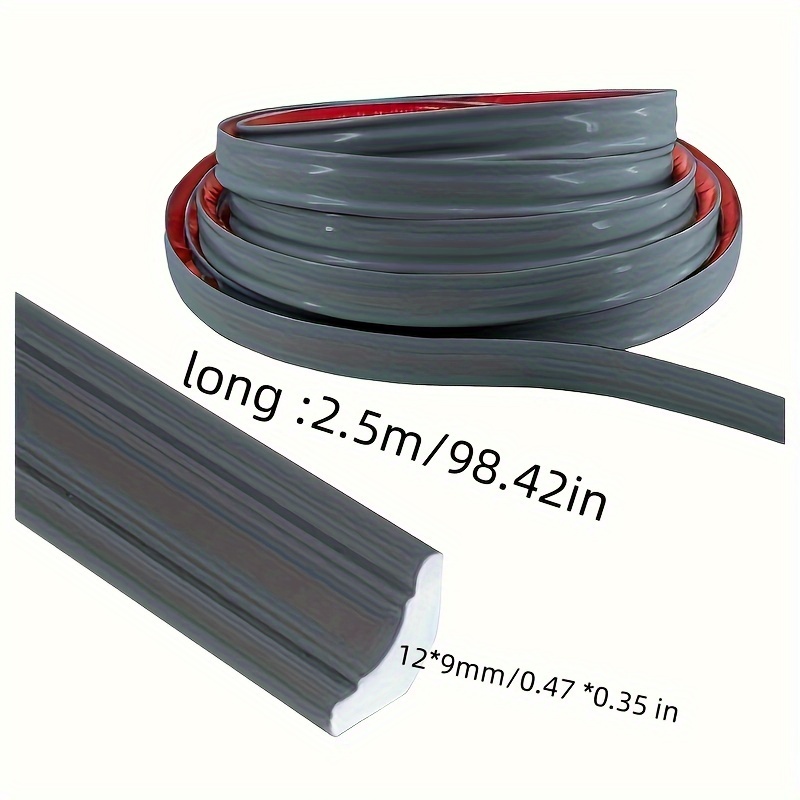 Pvc Square Trim Self-adhesive Molding Strip Wall Corner Strip Home Wall Interior Corner Decorative Seam Strip Composite Flooring Pressure Strip Border Strip Wall Corner Band, 3 Colors, 2 Sizes