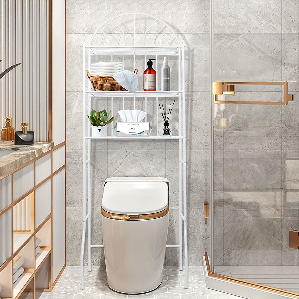 Mobiletto Per Bagno Salvaspazio - 22x20x75cm, Bianco, Con Ripiani E Porta Rotoli - Foto 13