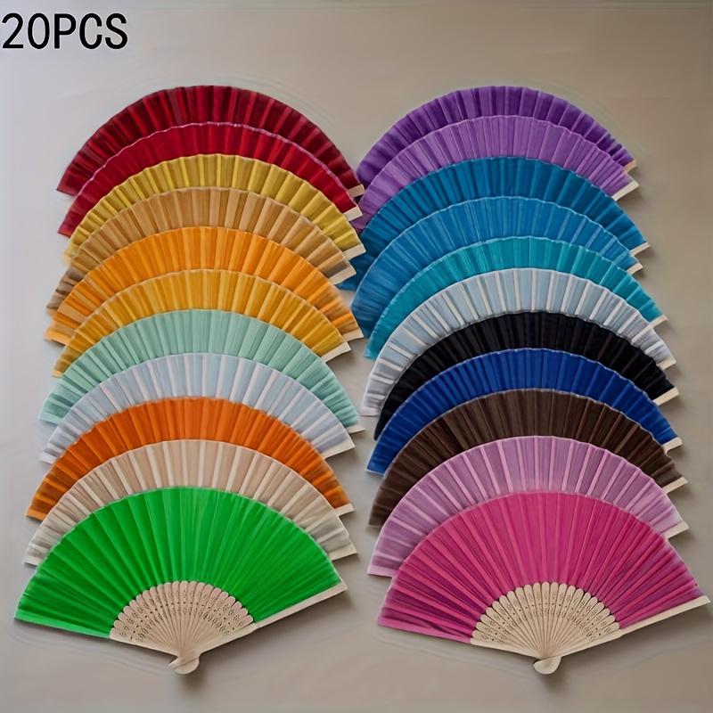 E-shop 20 Bambus-Faltfächer, Ideales Geschenk für Hochzeiten, Feste oder . Personalisierte elegante Hochzeitsfächer im europäischen Stil –