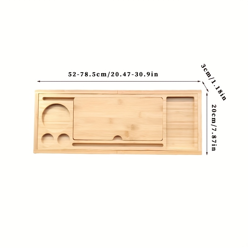 Image of -style Bathtub Storage Rack, A Multifunctional Organizer For The Bathroom, An Expandable Support For The Bathtub, A Easy European-style Bathtub Shelf, Adjustable From 20.47 Inches To 30.9 Inches