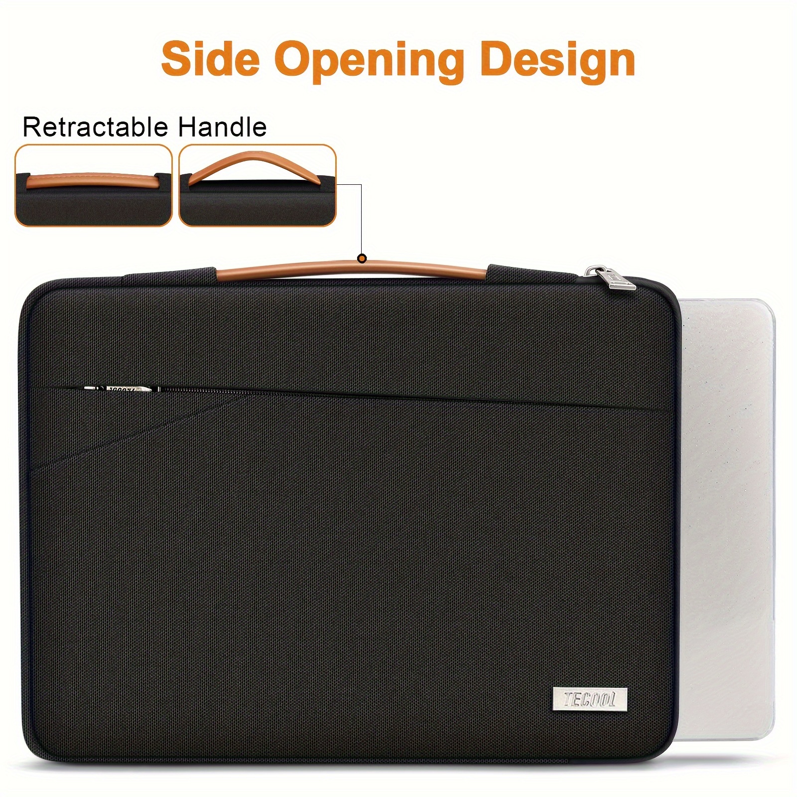 Laptop Sleeve Bag Compatible with MacBook Air Pro 13 14 Inch M1 M2 M3, MacBook Air 38.1 cm M2 M3, MacBook Pro 16 M1 M2 M3, Laptop Protection and Shockproof Bag, Computer Carrying Bag with Handle and Pockets for Other 13.5 14 15 16 Inch Notebook