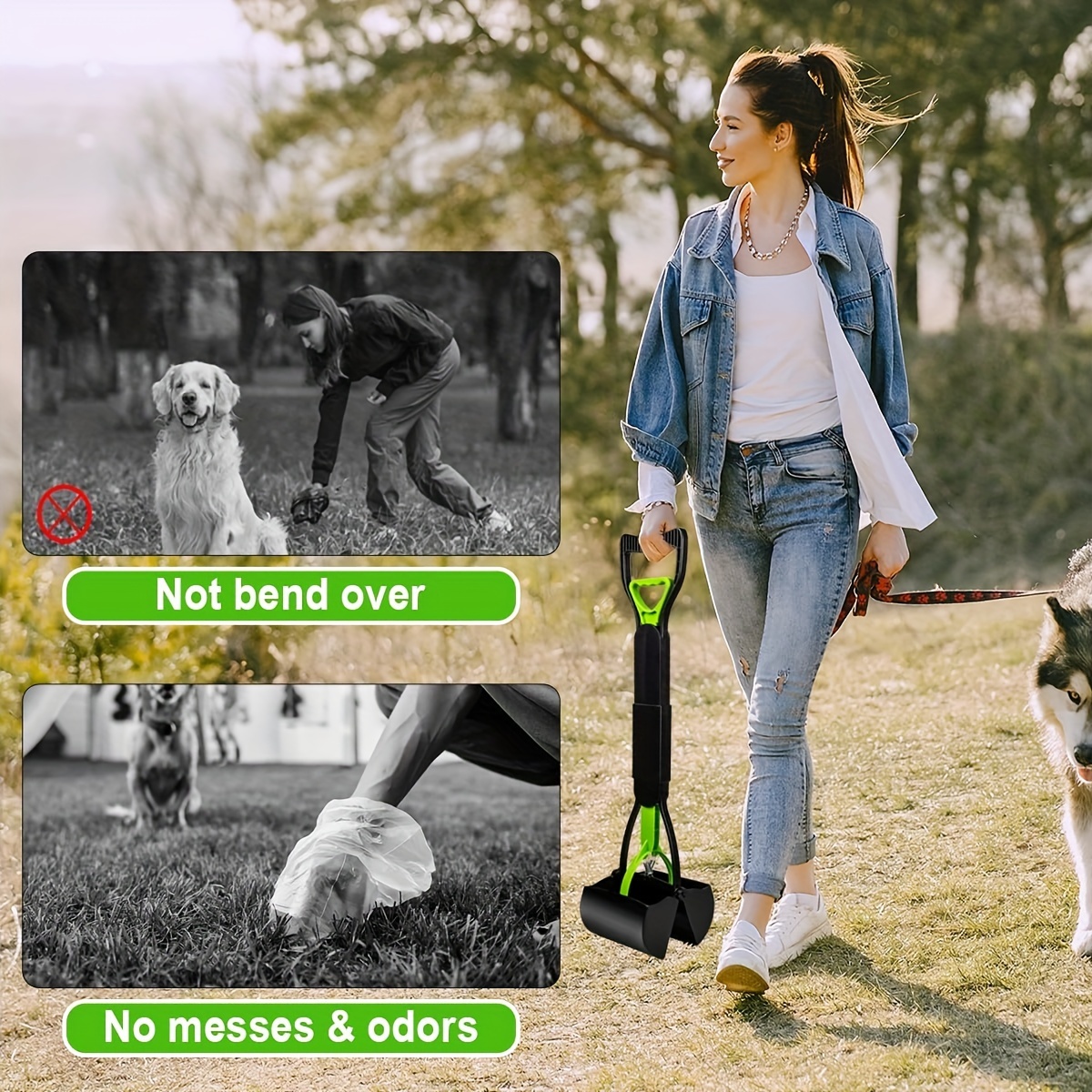 Pet Poop Scooper Foldable Dog Poop Scoop Ergonomic Handle Temu Germany