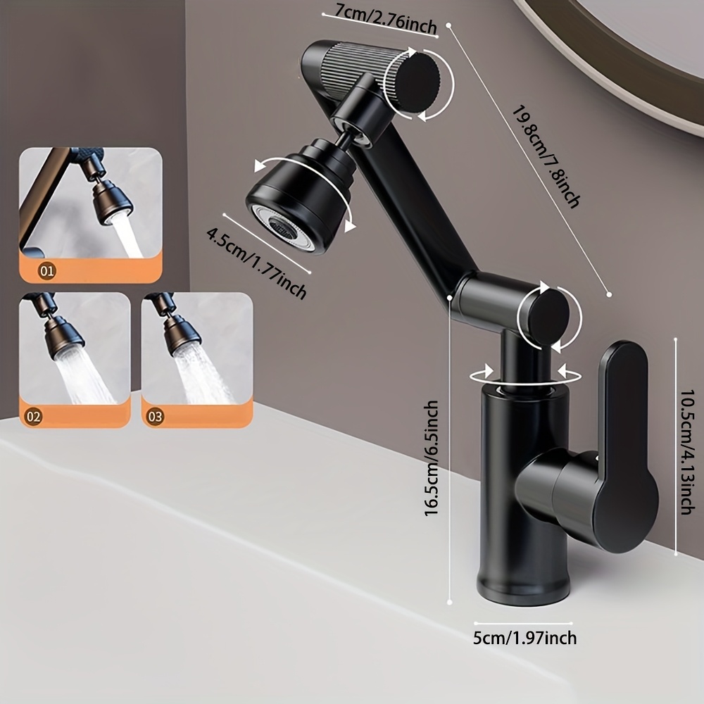 1080 Degree Rotating Kitchen Sink Faucet Multifunctional Kitchen Faucet, Bathroom Sink Faucet Basin Faucet Multifunctional Hot And Cold Water Faucet, Bathroom Additions, Kitchen Additions
