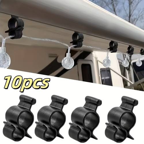 10 stück rv-seitenmontage-sonnenschutz-zubehör – auto-canopy-stangenhaken, einfach zu installieren ohne bohren, multifunktionale aufhängehaken für sonnensegel, vorhänge und outdoor-erweiterungen – rv-zubehör, bohrfreies design
