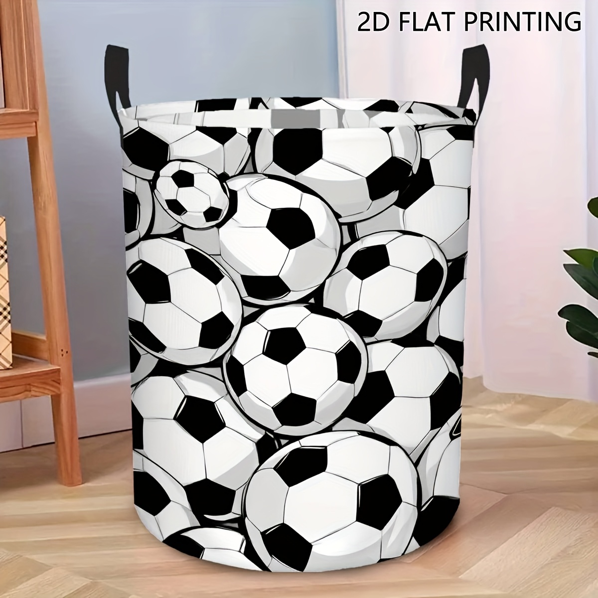 TEMU Cesta de almacenamiento de 1 pieza, cestas de almacenamiento para balones de fútbol, contenedor de almacenamiento, cestas de ropa sucia,