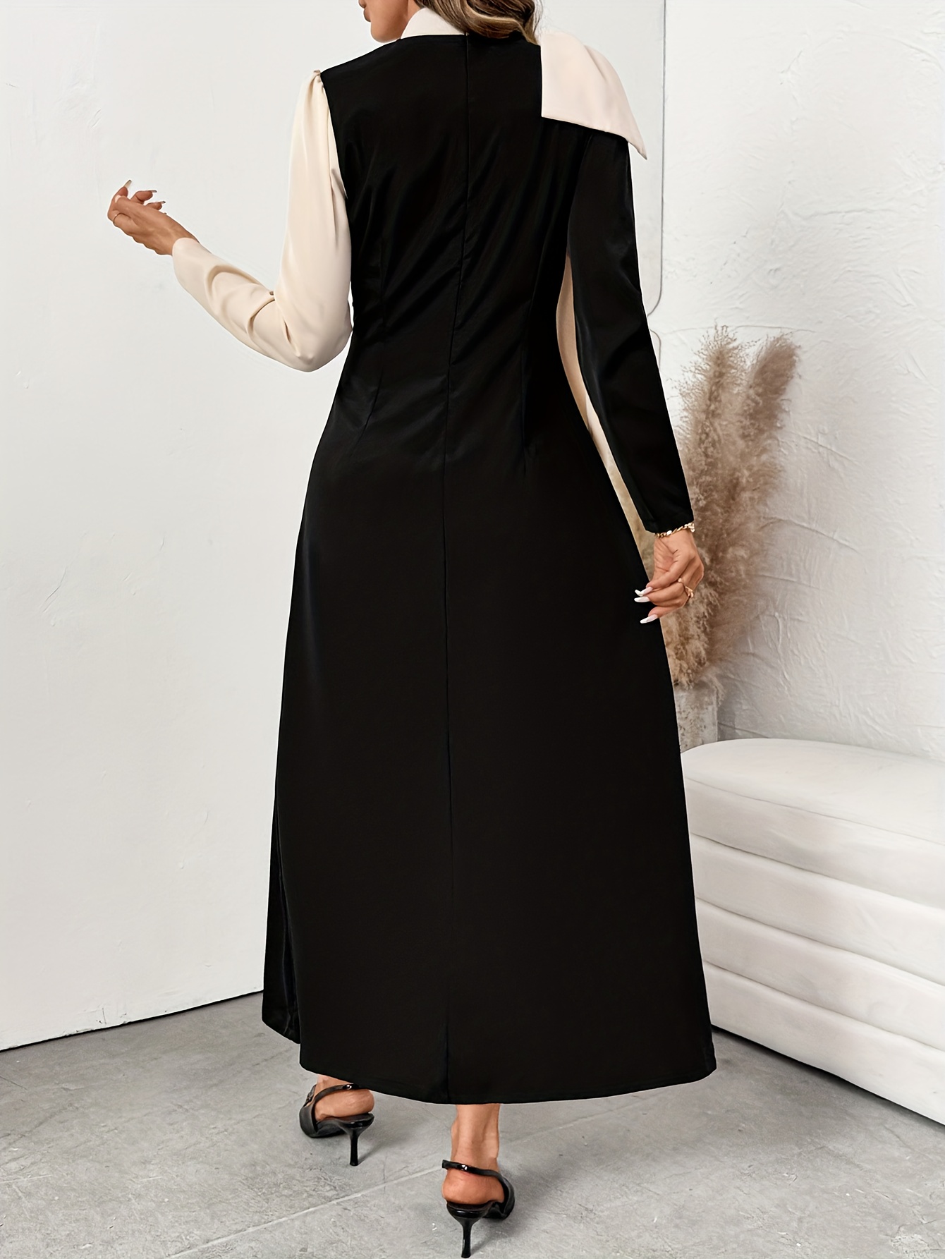 french color block fashion dress diamante - Temu Mauritius
