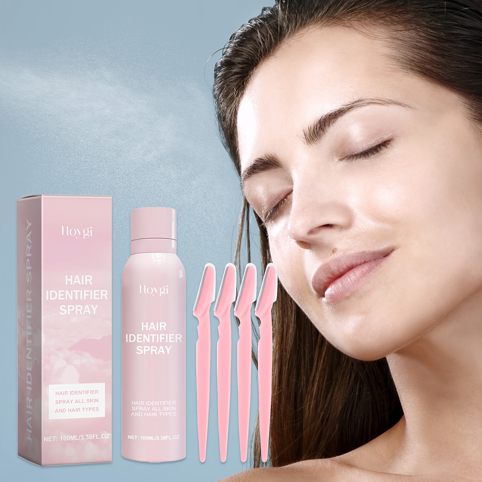 100ml facial hair removal spray with bupleurum root scutellaria root extract gently   facial   and non irritating cleansing suitable for facial hair removal unisex suitable for  