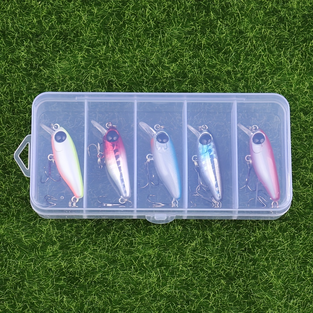 5piezas/ Caja Juego Señuelos Pesca Crankbaits Hundimiento - Temu Mexico