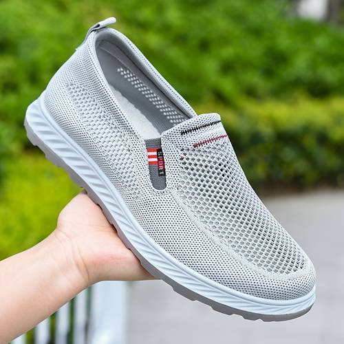 mens cloth shoes lightweight soft soled casual walking sports shoes comfortable non slip loafers in summer suitable for outdoor daily wear