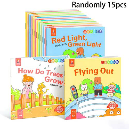 15pcs colorful children english story books set toddler early learning enlightenment kids educational reading gift gifts birthday gifts day