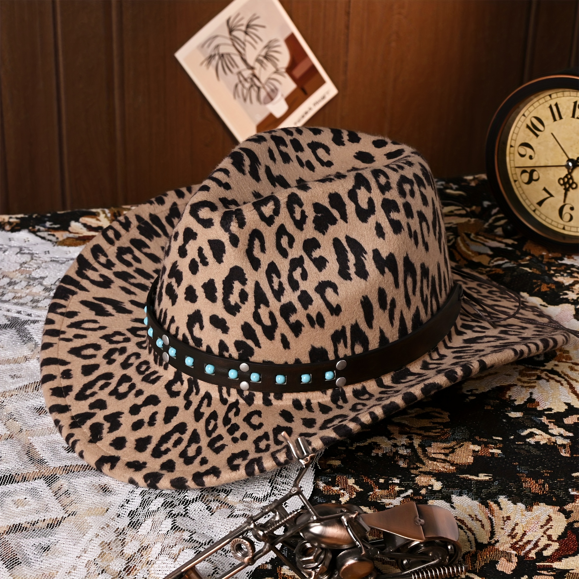 Cow Print Cheetah Cowboy Hat Cow Print Deluxe Cowboy Hat For