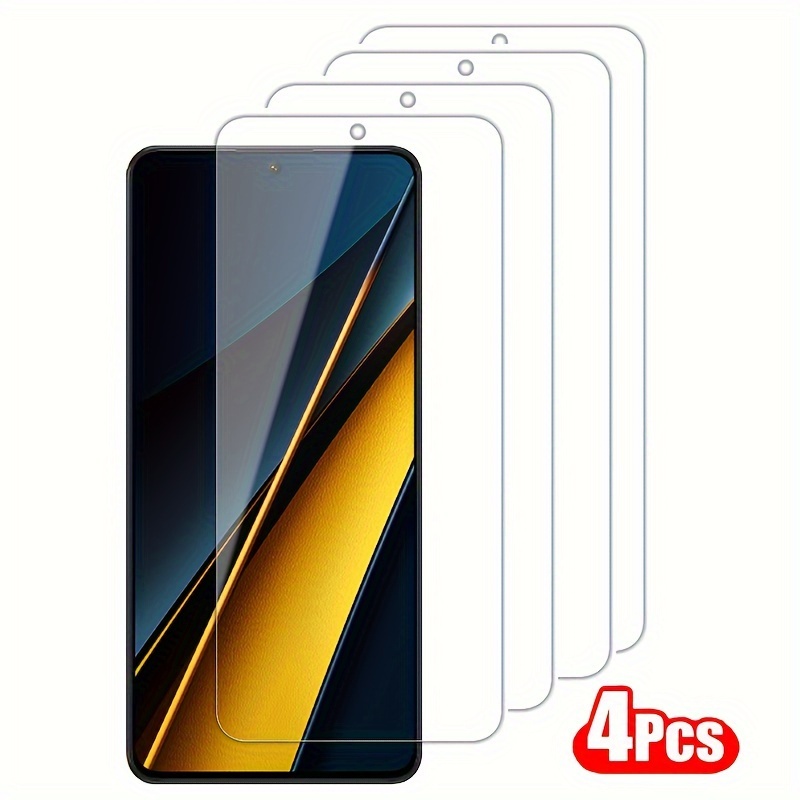 Image of 4pcs Transparent Tempered Glass Screen Protectors For Xiaomi Mi 13t Pro Poco F3 F4 X6 F5 Full Coverage