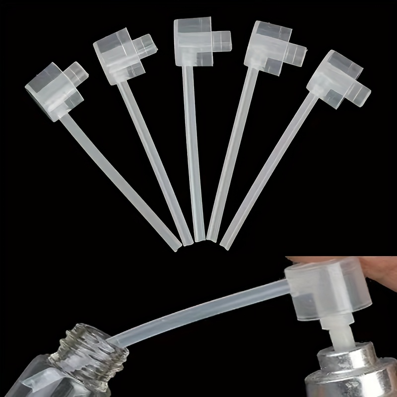 Image of 5/10pcs Universal For Perfume Atomizer Funnel, Refillable Cosmetic Pump Dispenser, Plastic Diffuser Tool For Perfume Bottles, European And American Thread Standard