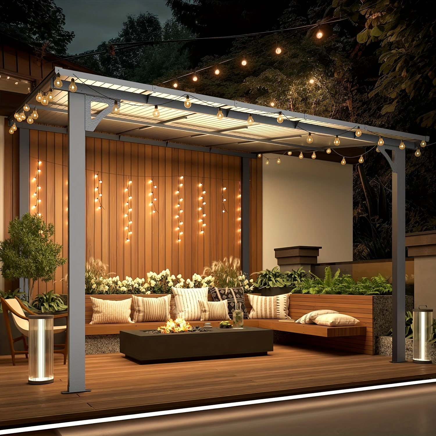 10' X 10' Pergola Gazebo Small Wall Mounted Pergolas - Temu