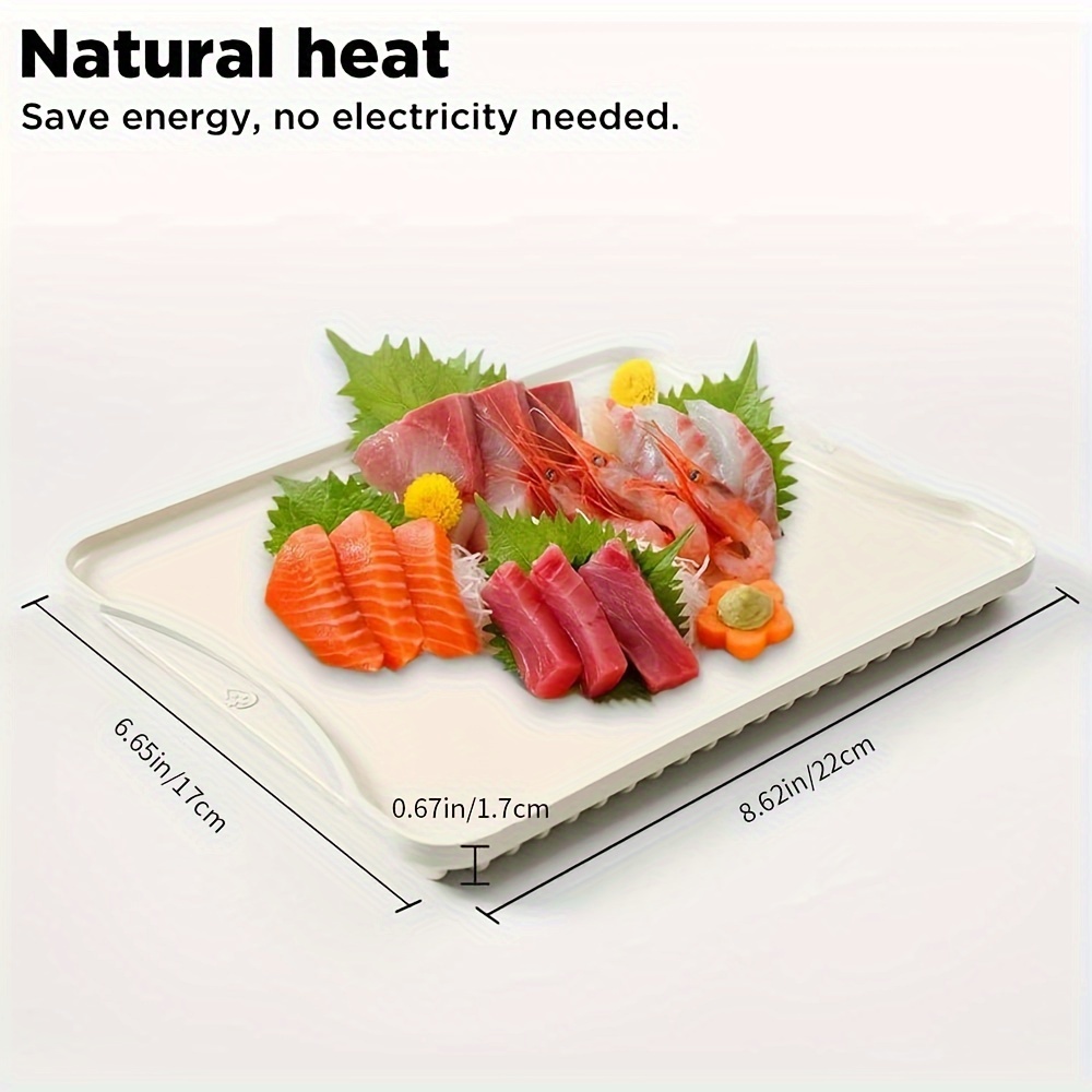 Bandeja de descongelación rápida para carne congelada | Descongelar  alimentos congelados | Descongelar platos de gran tamaño | Bandeja de