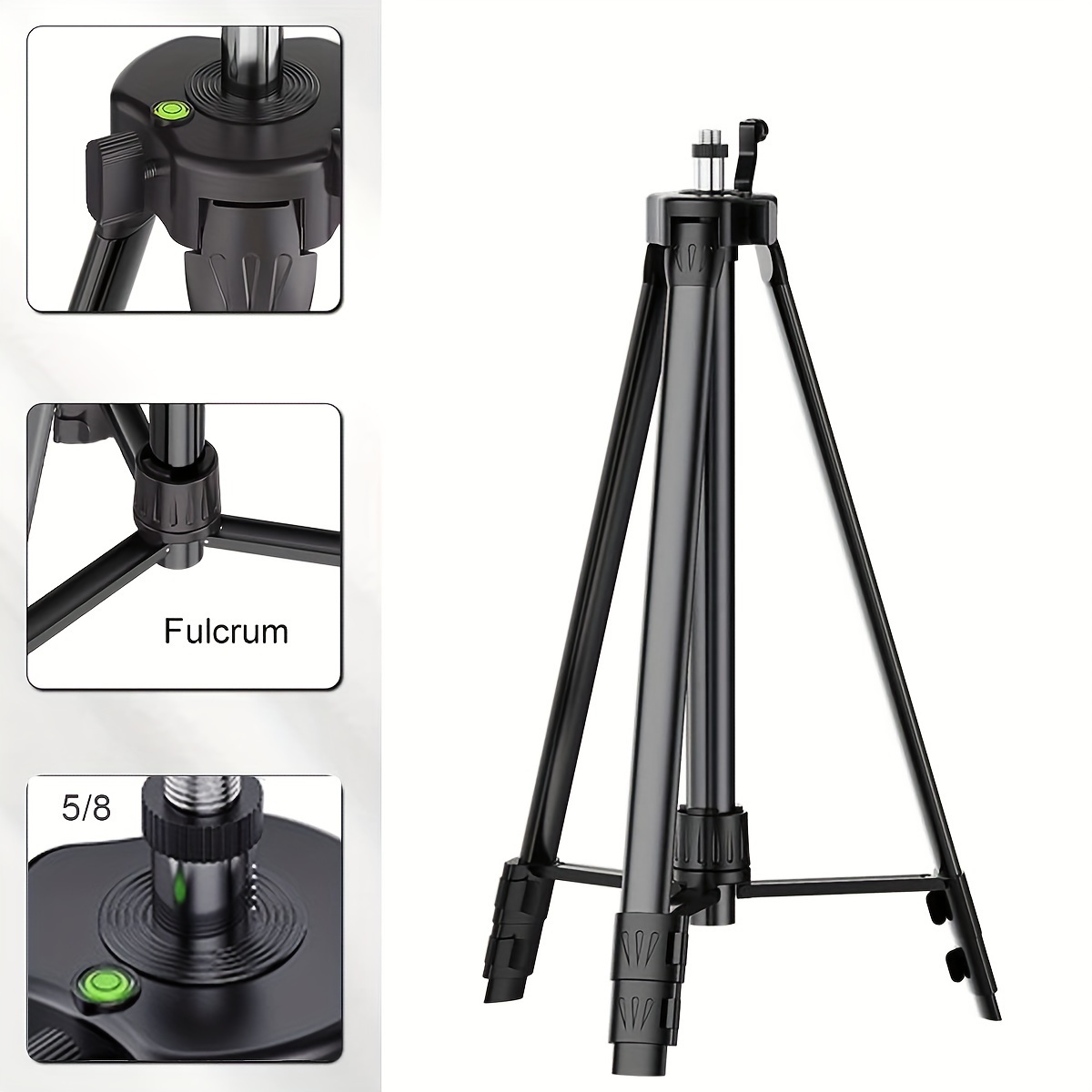 

1m/1.2m/1.6m Laser Level Tripod, -bearing Thickened Level Tripod, Adjustable Height Bracket, Laser Level Bracket, Aluminum Alloy Level Tripod