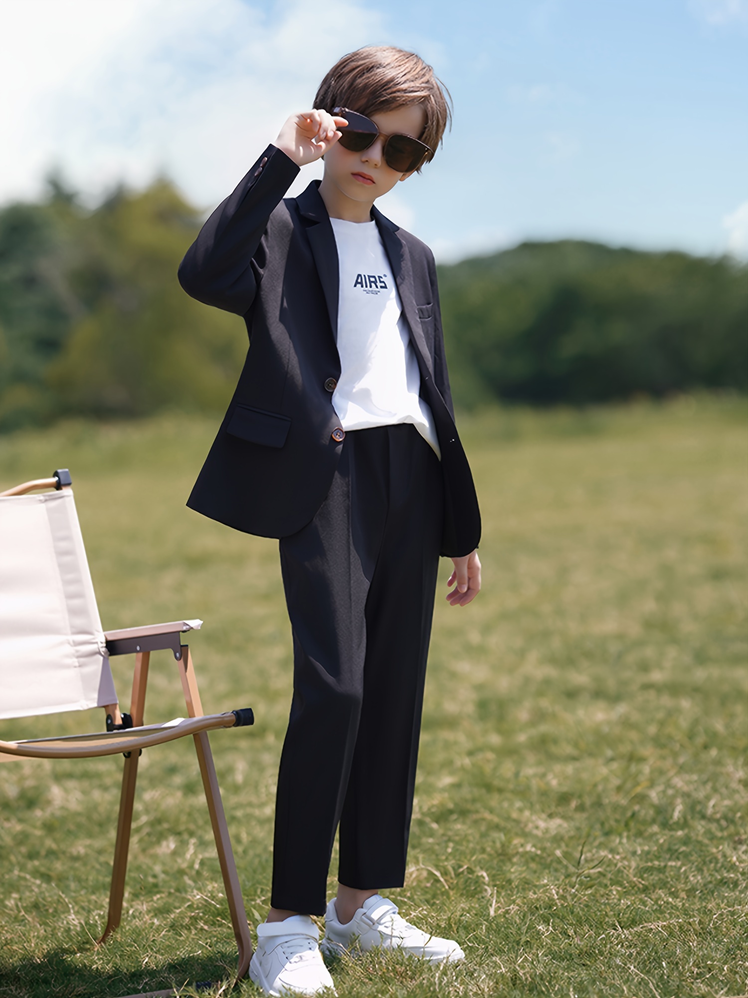 boys 2pcs casual suits wedding outfits kids pants set Temu South