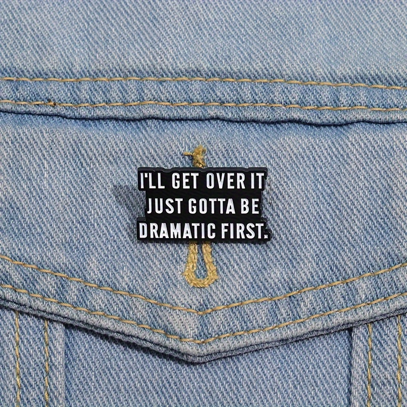 Minimalist Short Sentence Brooch Multifunctional Curved Temu Bahrain