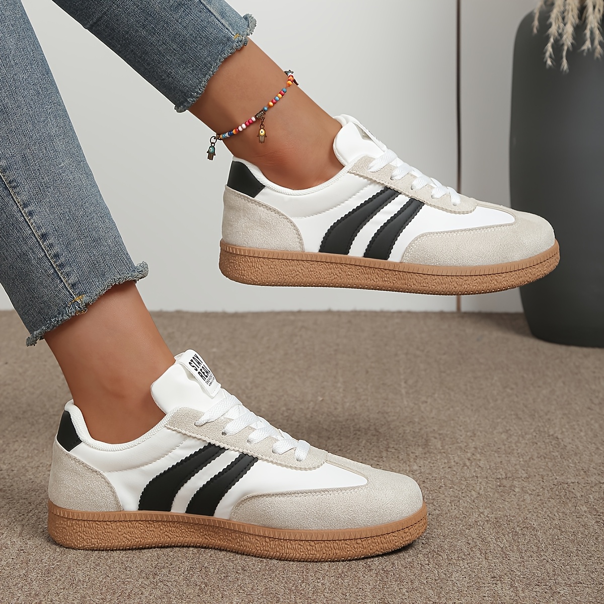 Sneakers, Running Shoes - Unisex Fashionable Casual Multifunctional Comfortable Sports Outdoor Running Shoes | Lightweight, All-Season Wear, Lace-Up Design, Fabric Upper and Lining, Rubber Sole