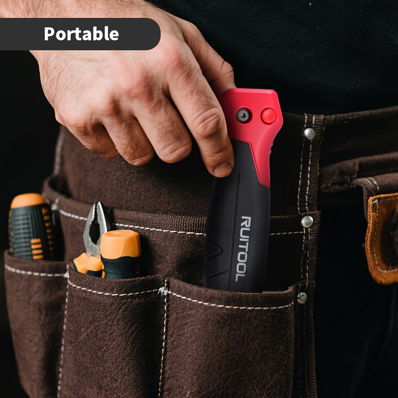 6 inch folding jab saw, 3-  tooth 8 tpi drywall cutter, safety lock non-slip grip, portable keyhole saw for drywall, wood board,   precise cutting, hand tool for decoration, diy projects, drywall cutting, compact saw, ergonomic grip, durable construction, sturdy material, hand saw, manual saw, construction workers, handyman tool Product details 8