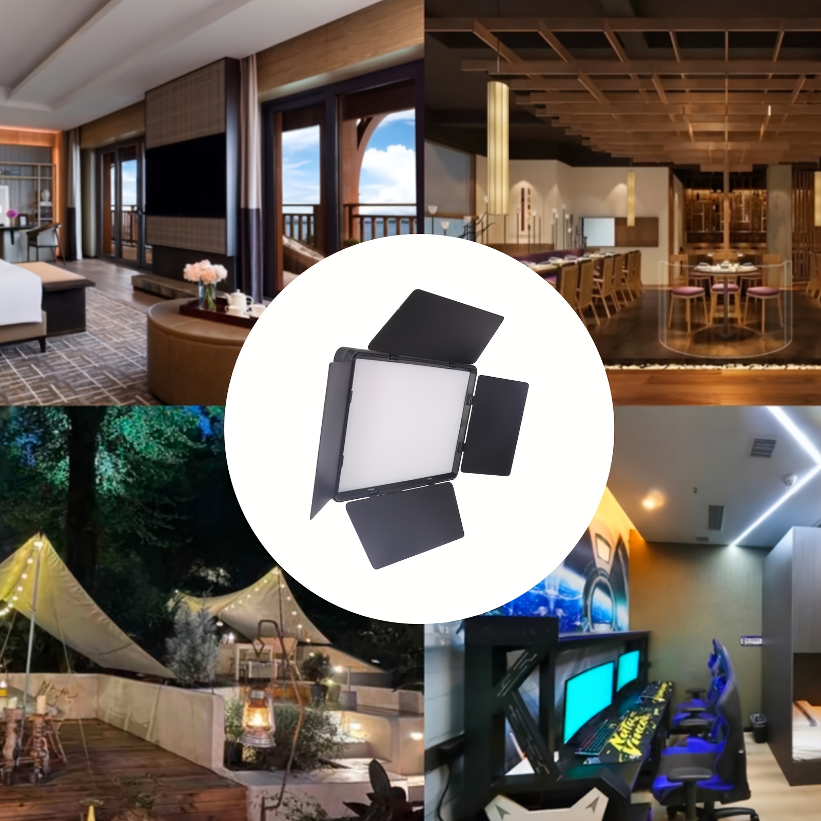 led photography lighting powered studio Temu Mauritius