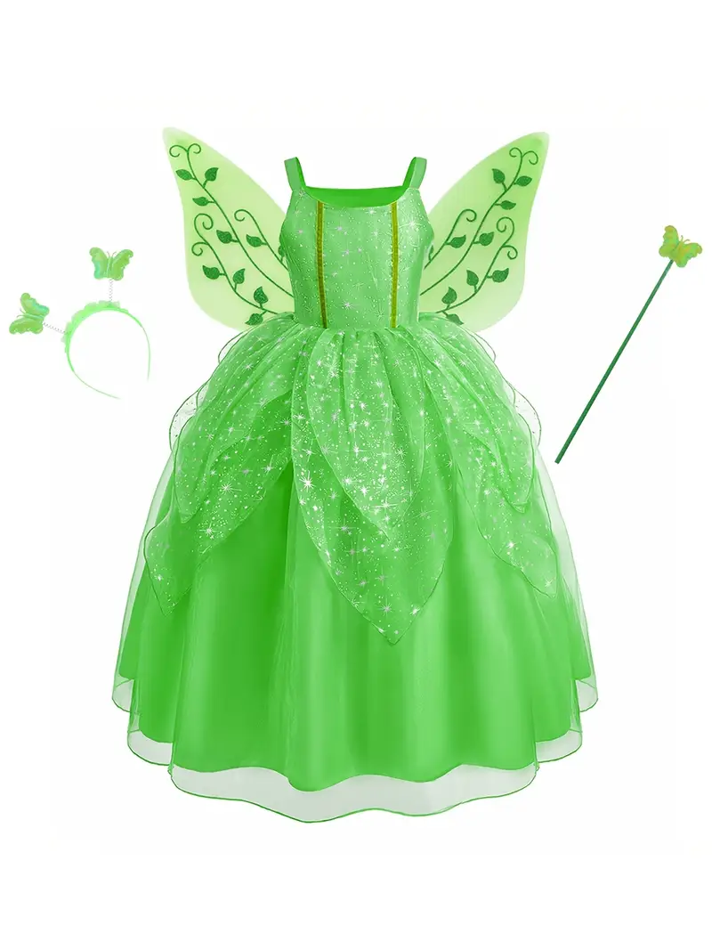 girls fairy tale style dress cute green layered dress - Temu United Arab Emirates girls fairy tale style dress cute green layered dress - Temu United Arab Emirates