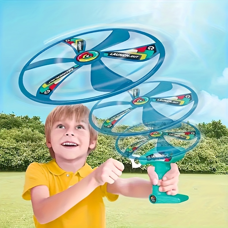 spinning saucer toys outdoor sports toys large string spinning saucer 1 transmitter and two   family interactive outdoor flying toys Product details 0