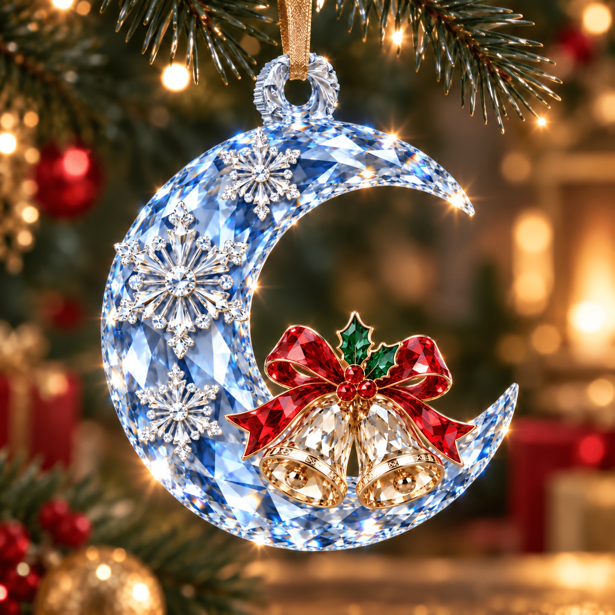 Crescent Moon & Snowflake Resin Mold for DIY Crafts