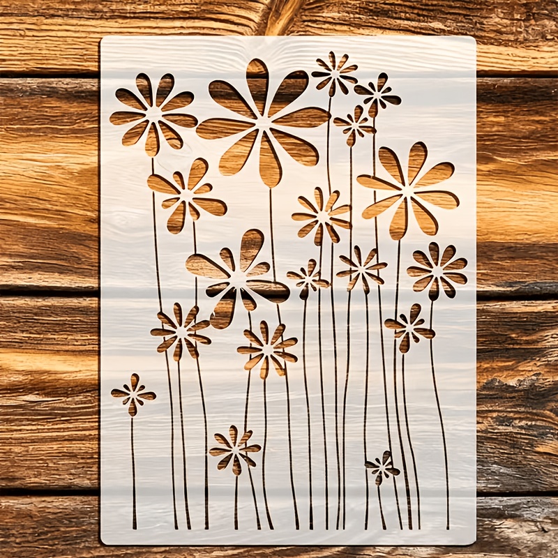 TEMU Stencil 1 pz per dipingere su tela, tessuto, carta - di trasferimento con motivi per lavoretti fai da te, cornici, cuscini decorativi, disegno