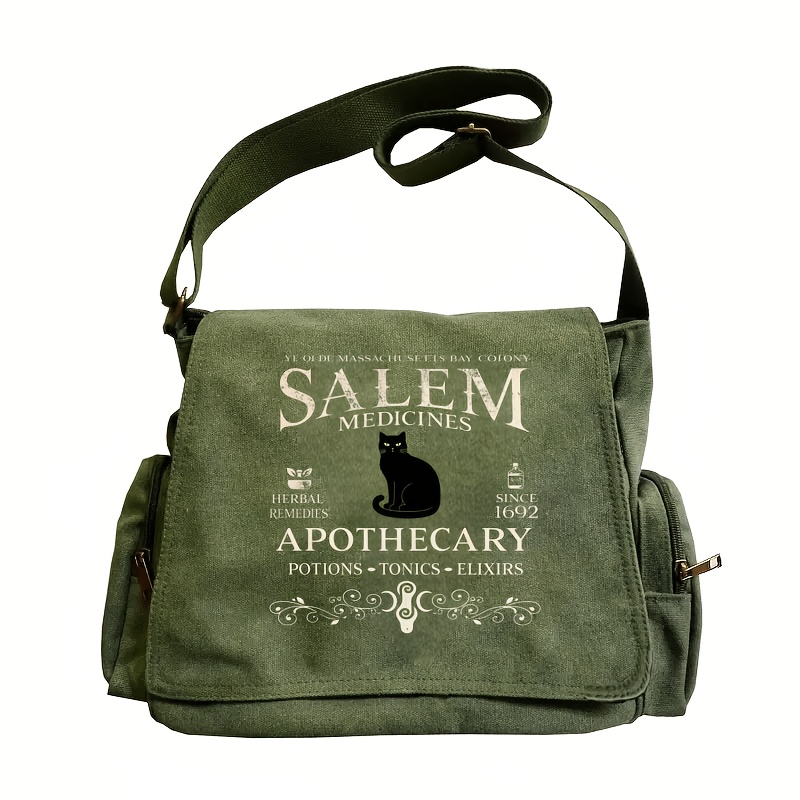 TEMU Bolso de único para mujer, mejora para de San Valentín, tejido, retro, gran capacidad, bolso tote con solapa y bandolera, botica de Salem, de