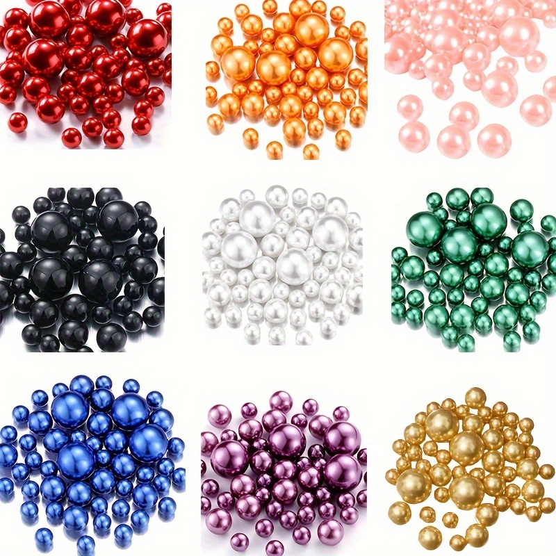 

1 Set Floating Beads For Vases, 68pcs No Hole Pearl Highlight Bead Vase Filler For Diy Wedding, Birthday, Anniversary, Christmas Centerpiece