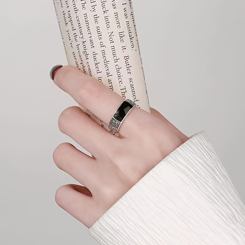 Men's Vintage Dragon Pattern Ring